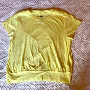 Bright yellow ZYIA tee Size Small